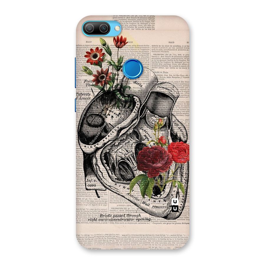 Heart Newspaper Back Case for Honor 9N