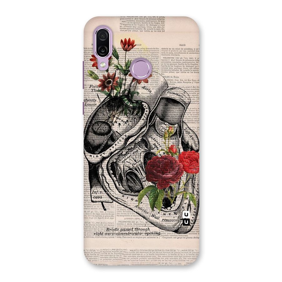 Heart Newspaper Back Case for Honor Play