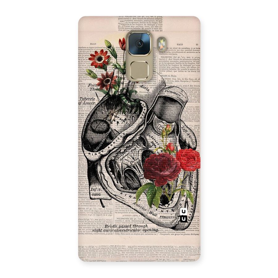 Heart Newspaper Back Case for Huawei Honor 7