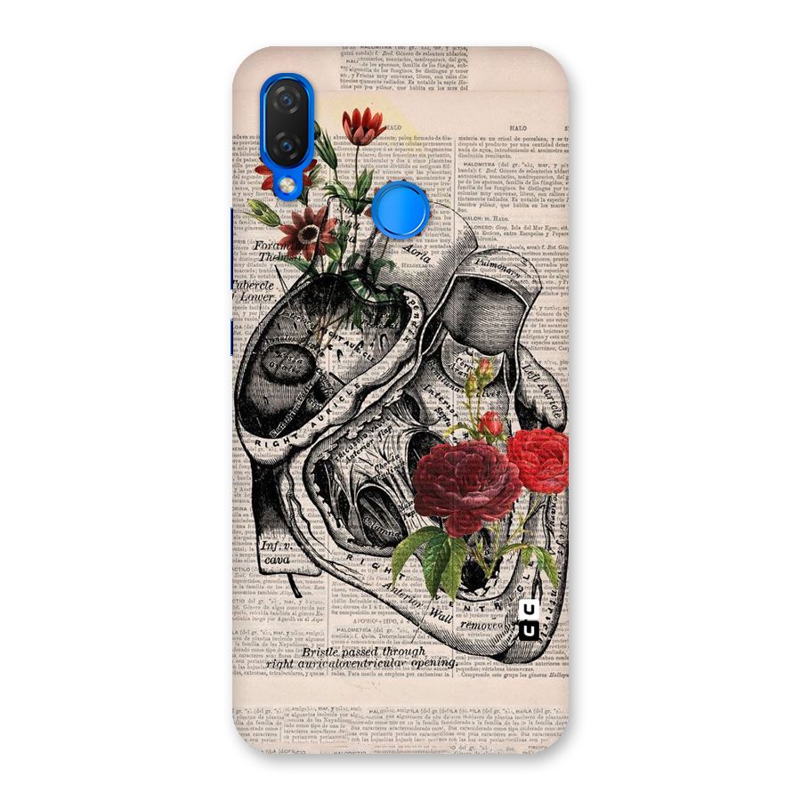 Heart Newspaper Back Case for Huawei P Smart+