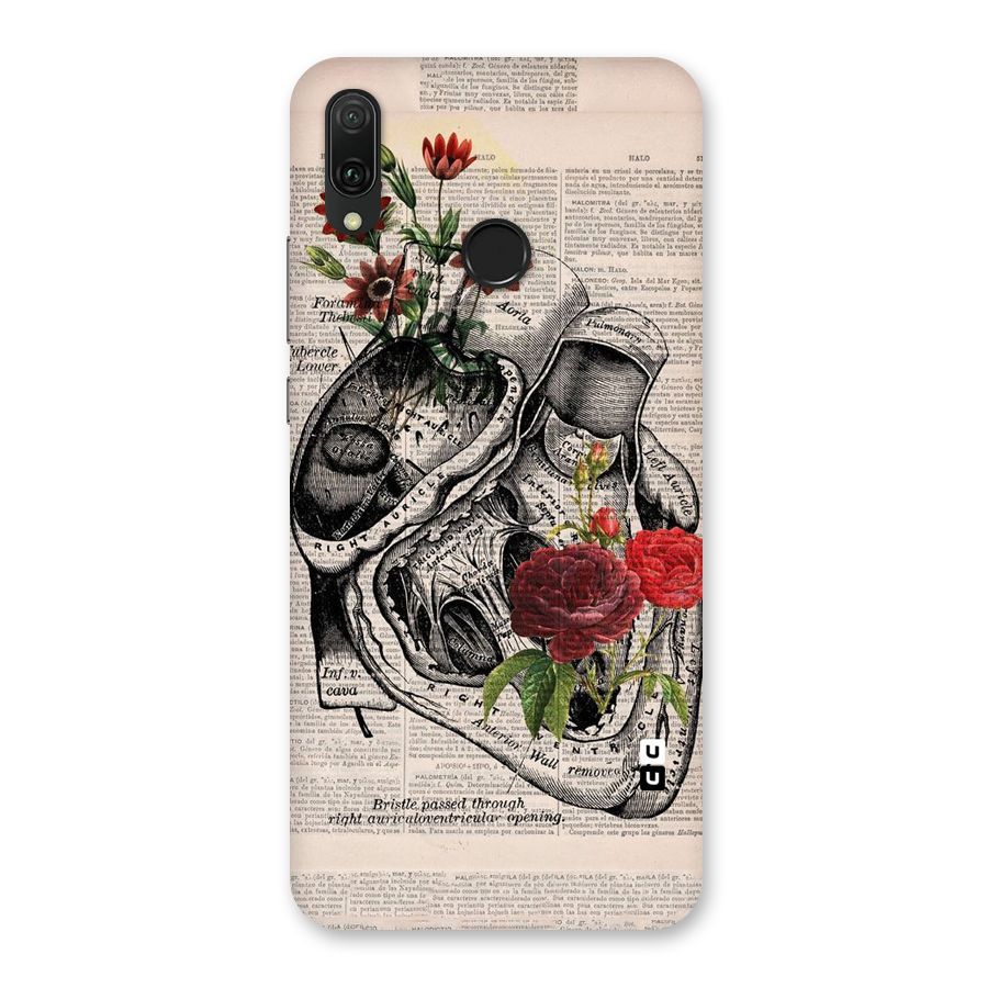 Heart Newspaper Back Case for Huawei Y9 (2019)