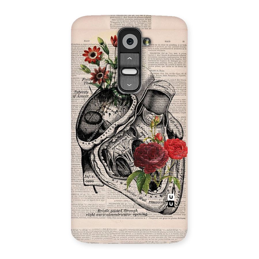 Heart Newspaper Back Case for LG G2