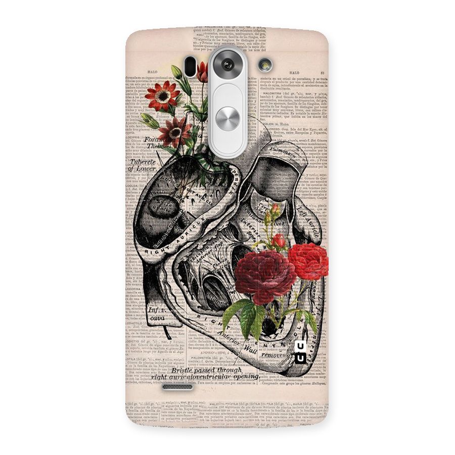 Heart Newspaper Back Case for LG G3 Mini