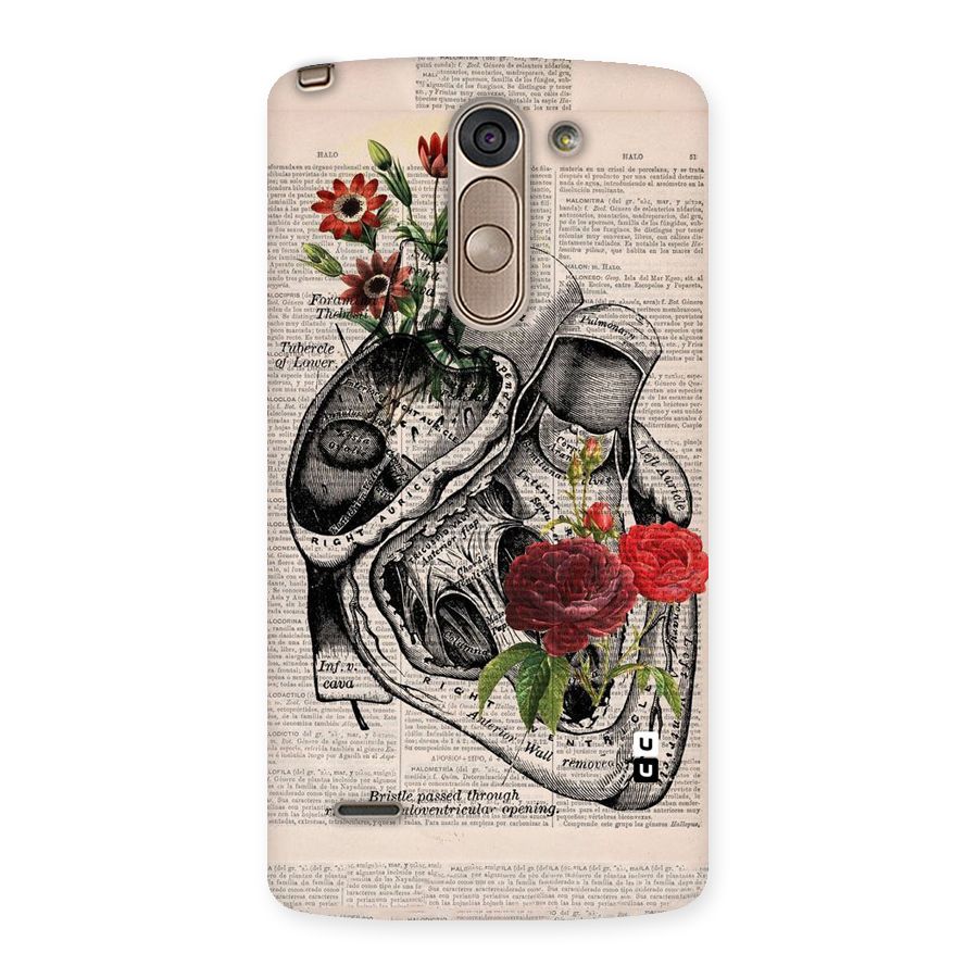 Heart Newspaper Back Case for LG G3 Stylus
