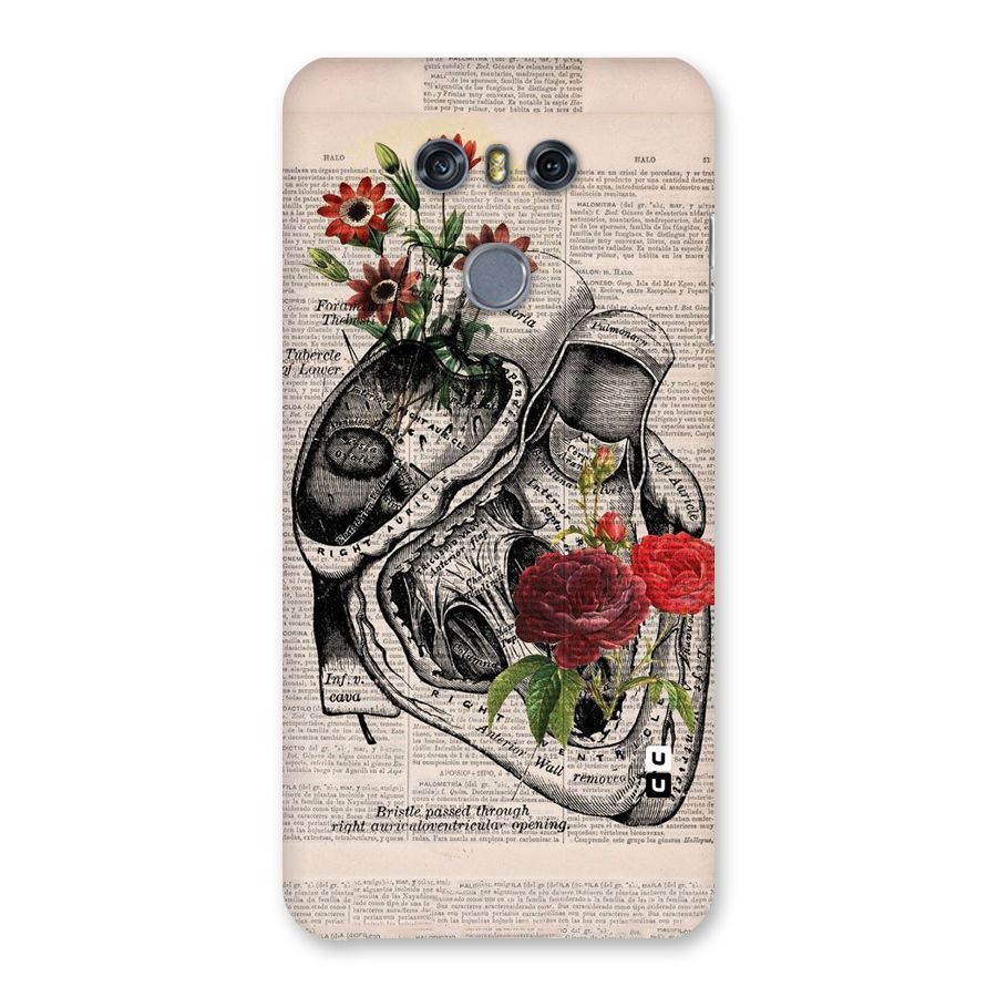 Heart Newspaper Back Case for LG G6