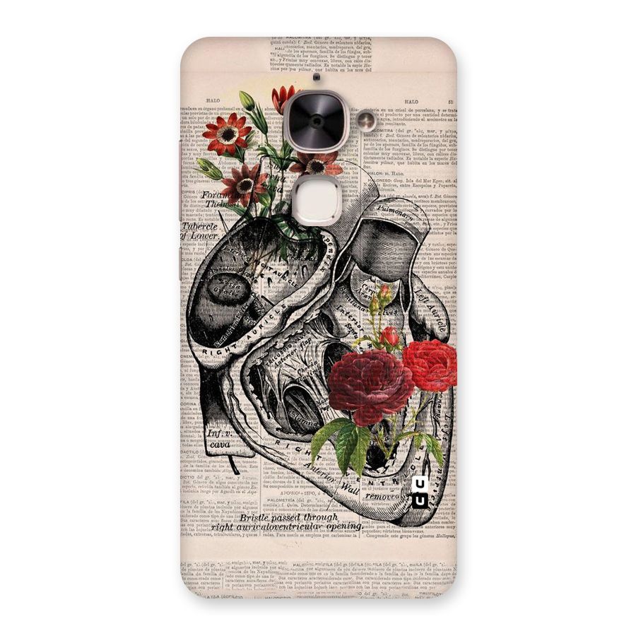 Heart Newspaper Back Case for Le 2