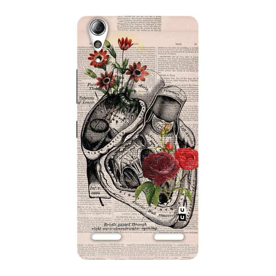 Heart Newspaper Back Case for Lenovo A6000 Plus