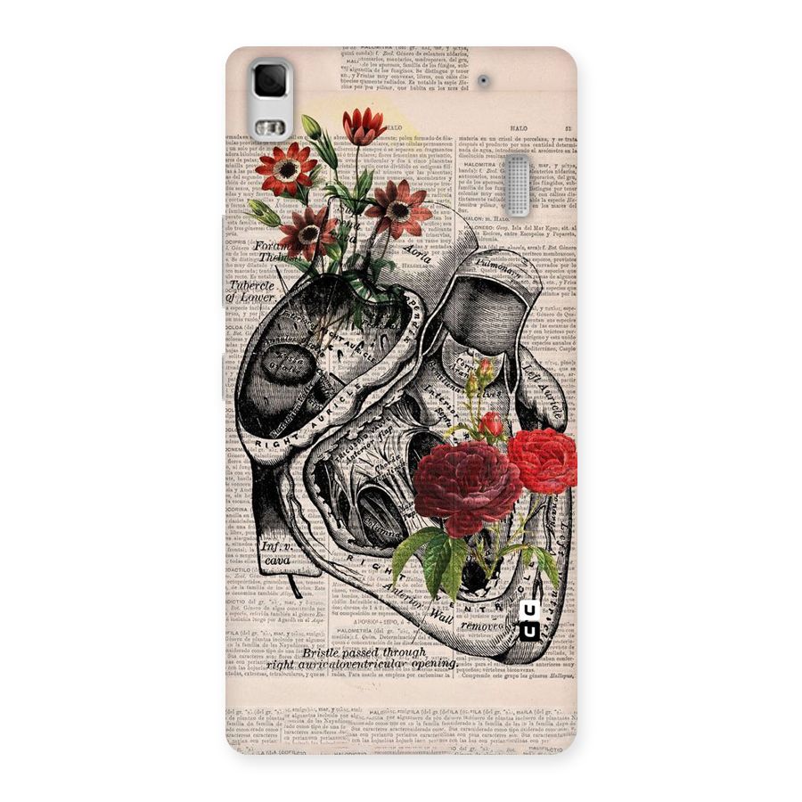Heart Newspaper Back Case for Lenovo K3 Note