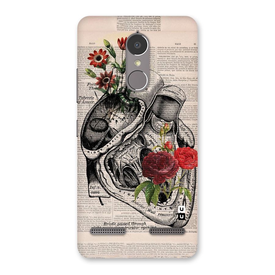 Heart Newspaper Back Case for Lenovo K6