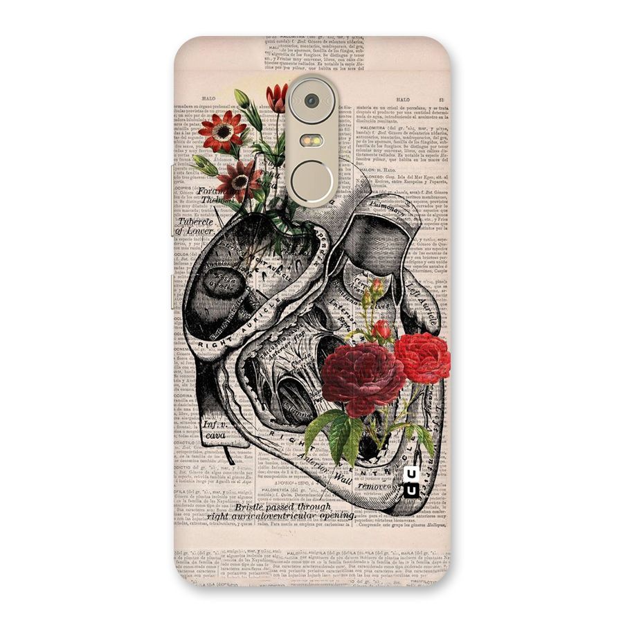 Heart Newspaper Back Case for Lenovo K6 Note