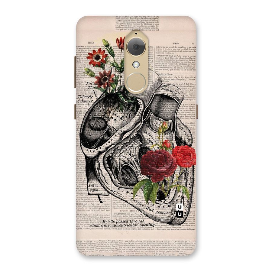 Heart Newspaper Back Case for Lenovo K8