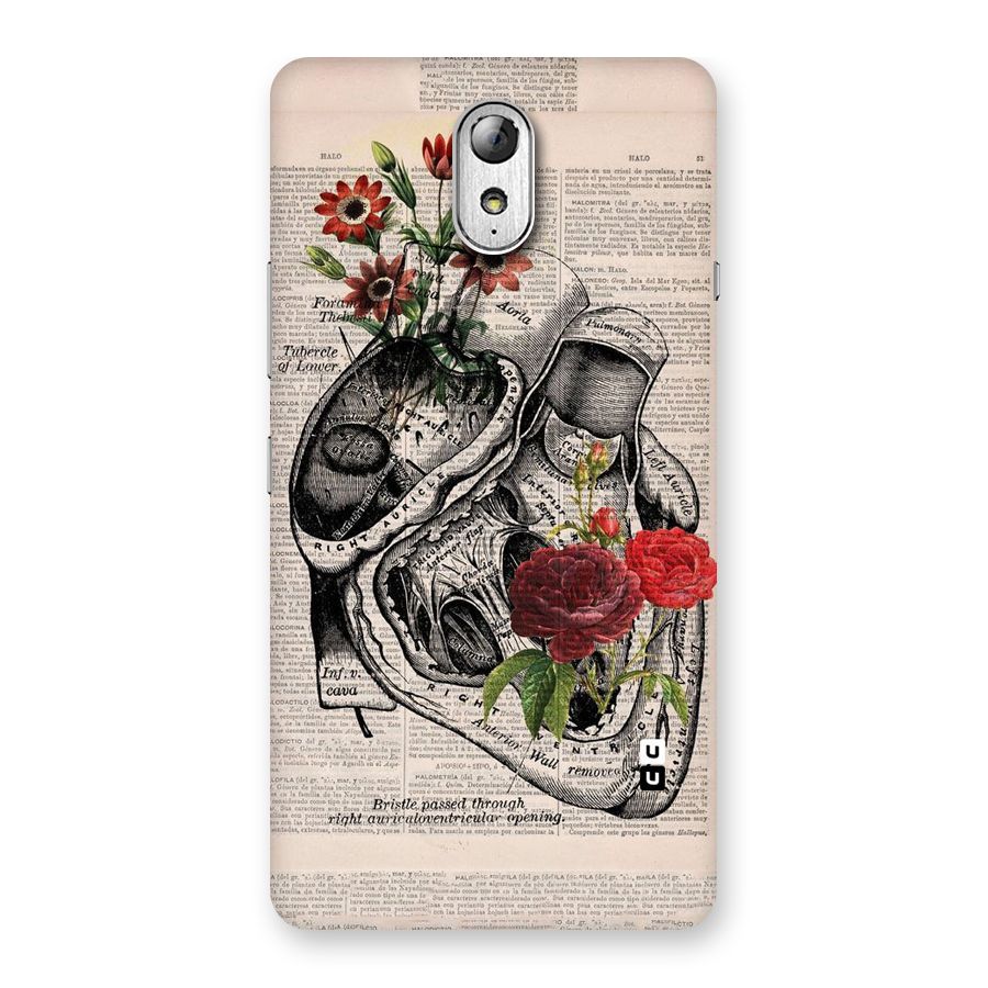 Heart Newspaper Back Case for Lenovo Vibe P1M
