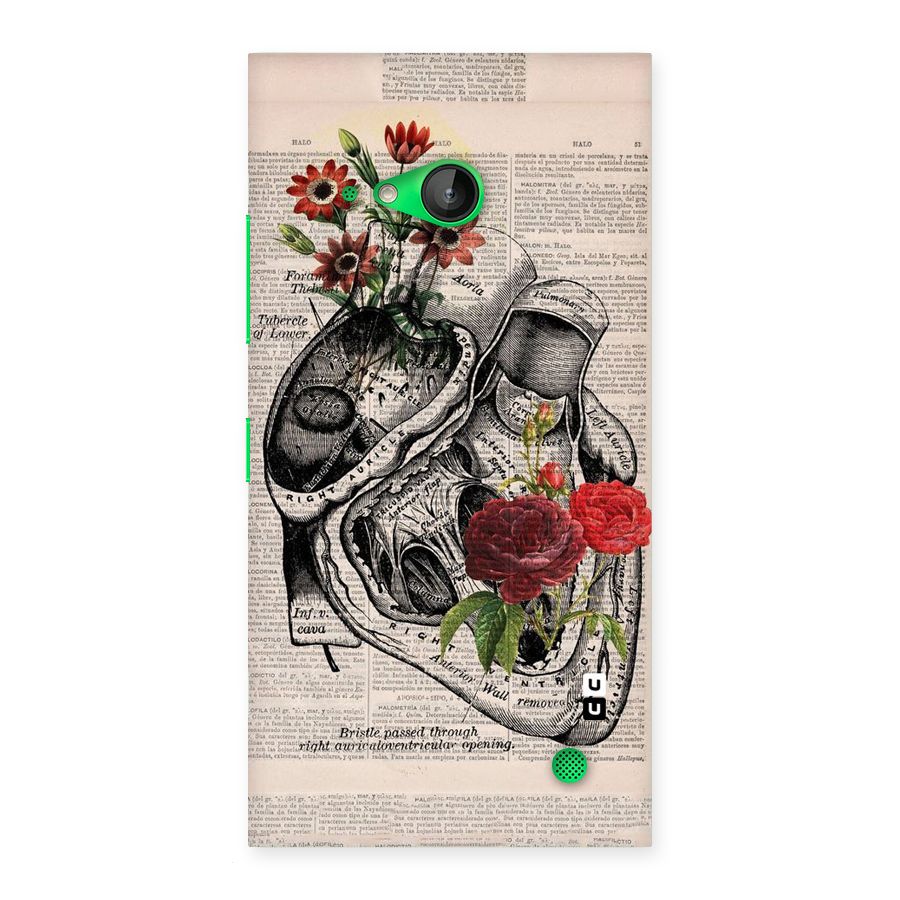 Heart Newspaper Back Case for Lumia 730