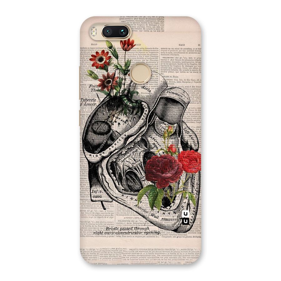 Heart Newspaper Back Case for Mi A1