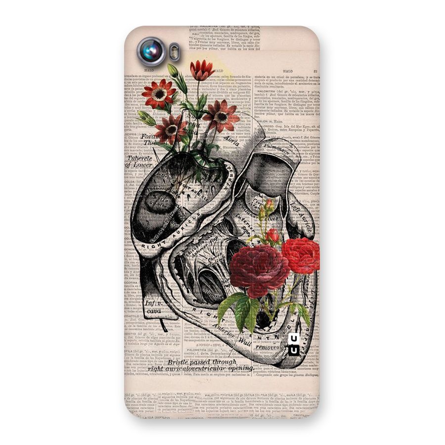 Heart Newspaper Back Case for Micromax Canvas Fire 4 A107
