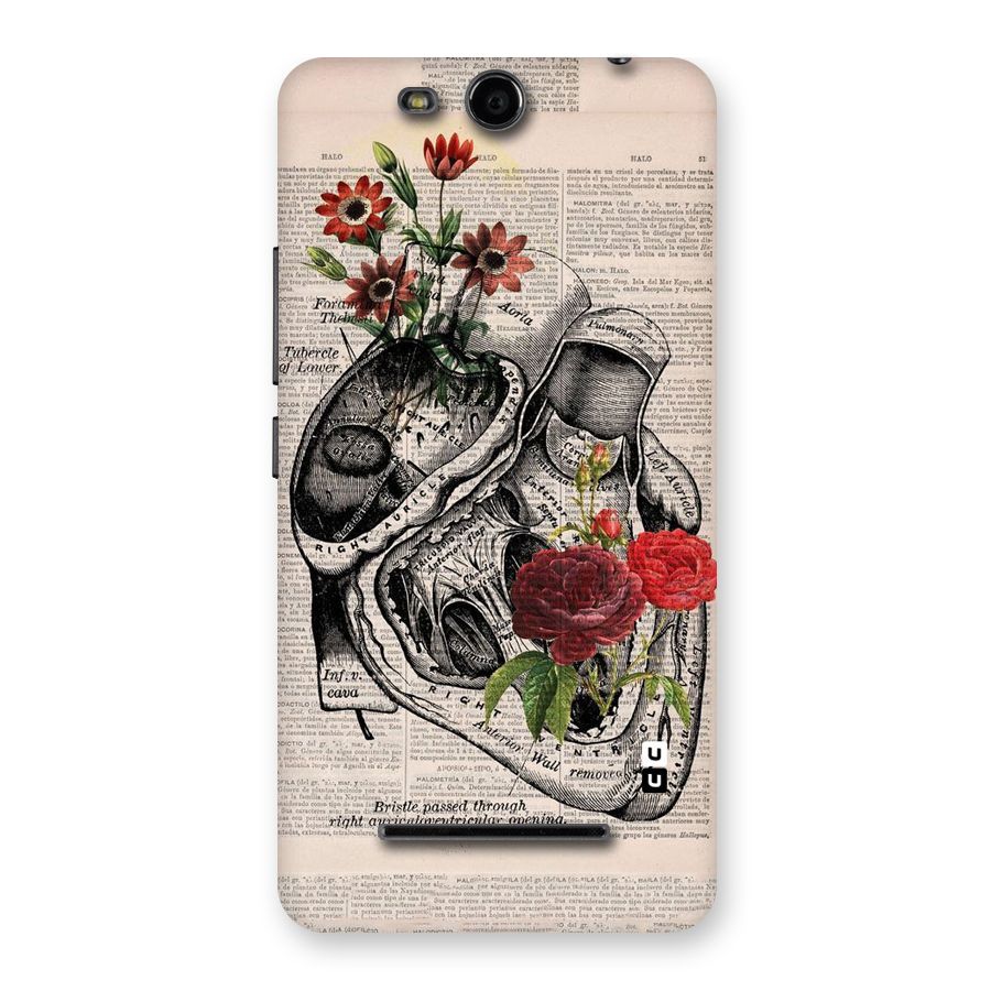 Heart Newspaper Back Case for Micromax Canvas Juice 3 Q392