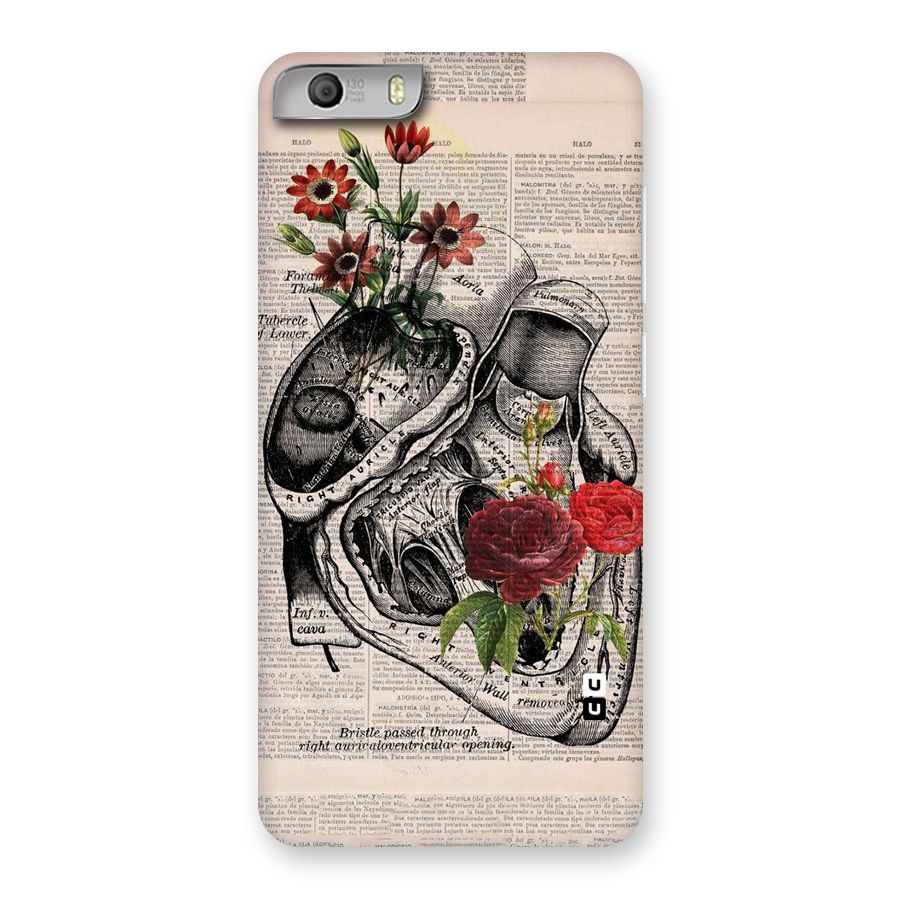 Heart Newspaper Back Case for Micromax Canvas Knight 2
