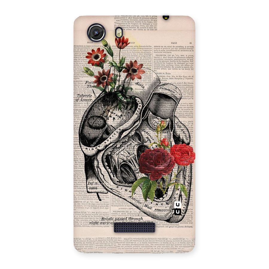 Heart Newspaper Back Case for Micromax Unite 3