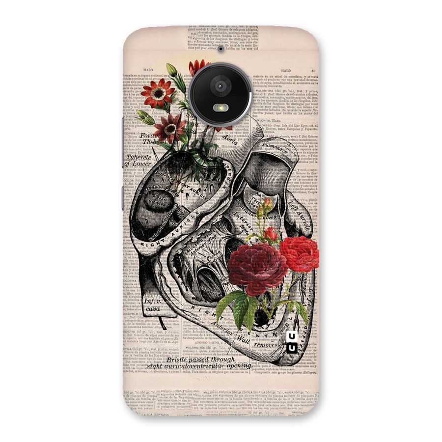 Heart Newspaper Back Case for Moto E4 Plus