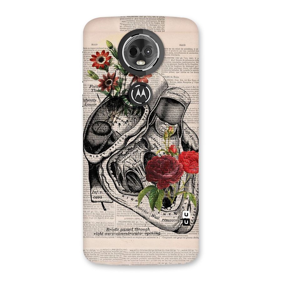 Heart Newspaper Back Case for Moto E5 Plus