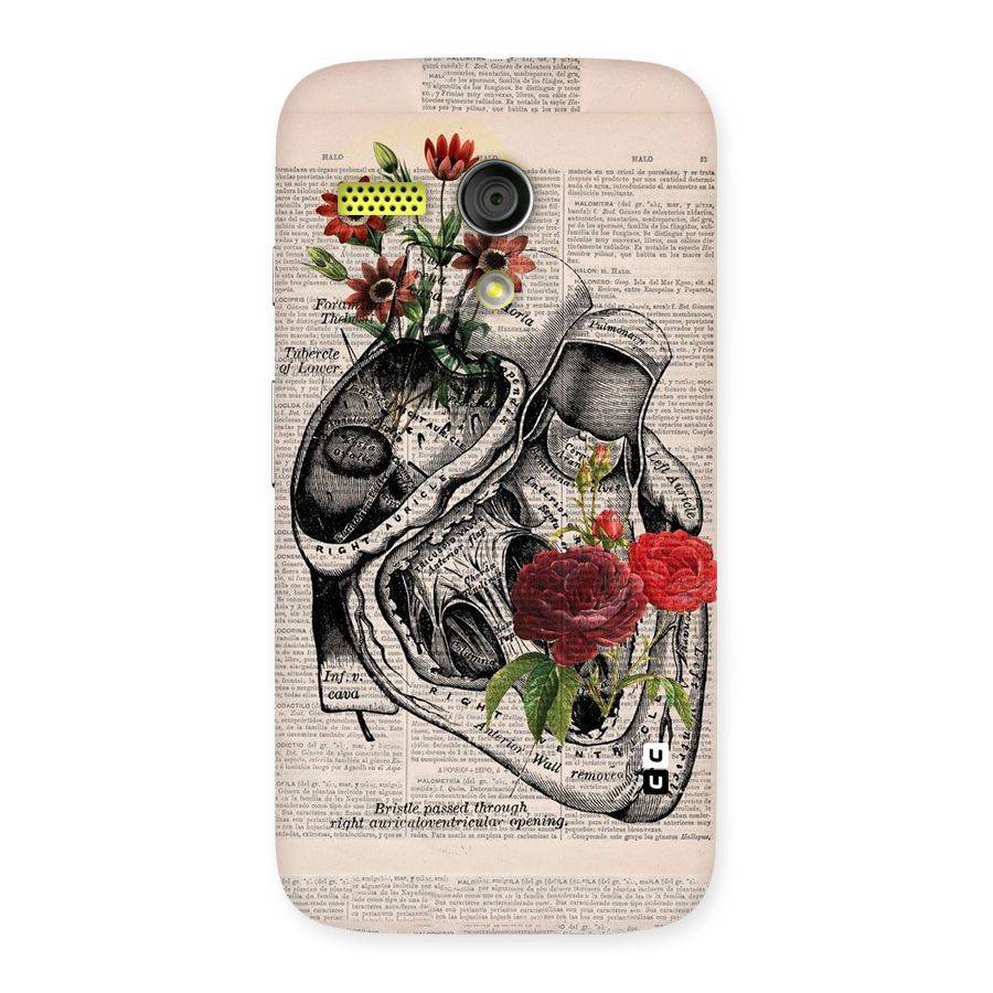 Heart Newspaper Back Case for Moto G