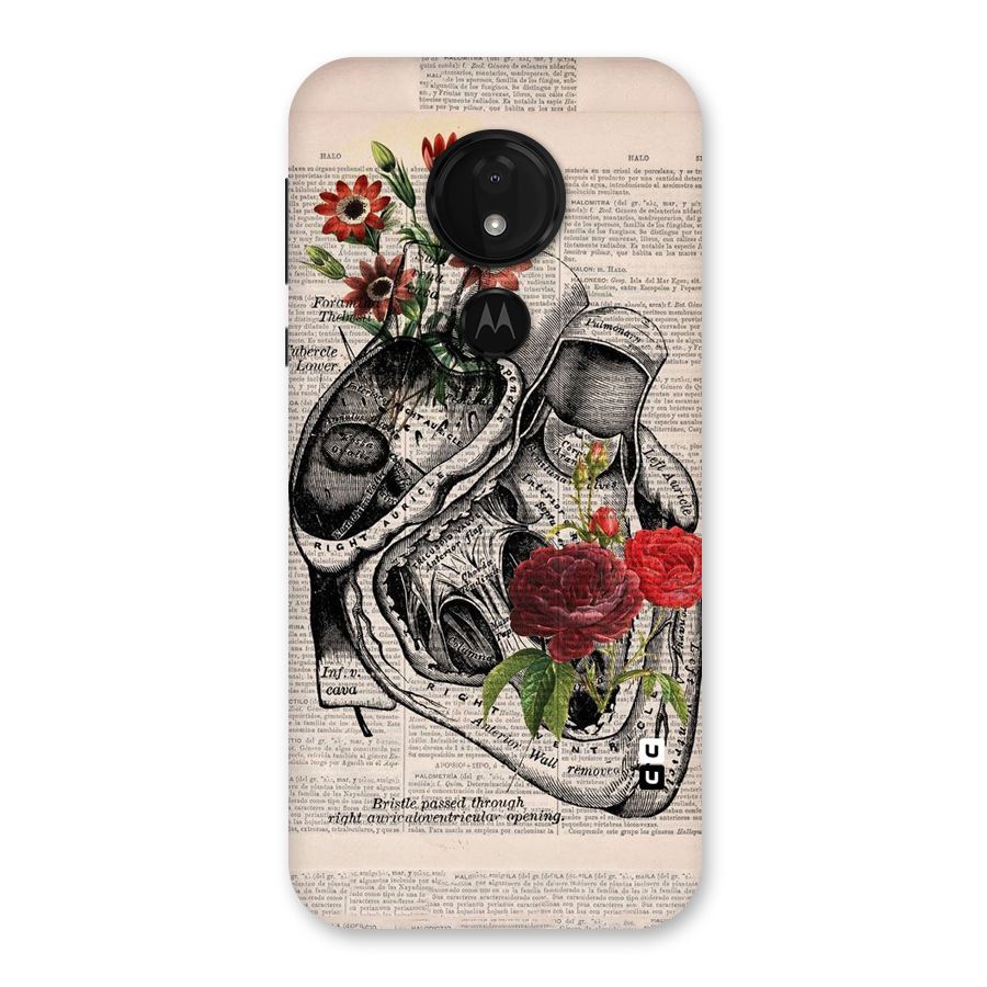 Heart Newspaper Back Case for Moto G7 Power