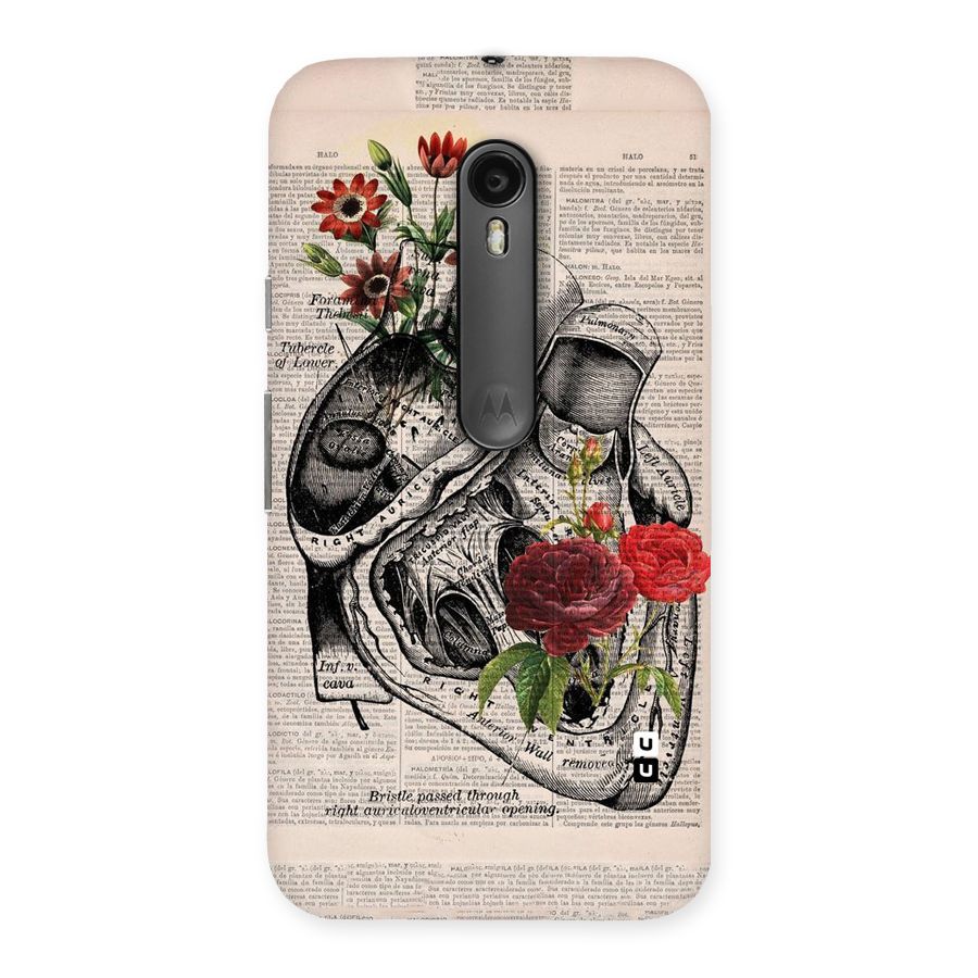 Heart Newspaper Back Case for Moto G Turbo