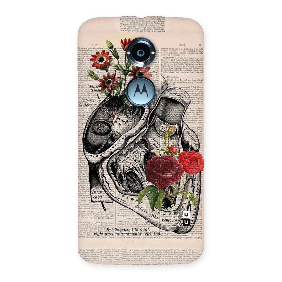 Heart Newspaper Back Case for Moto X 2nd Gen