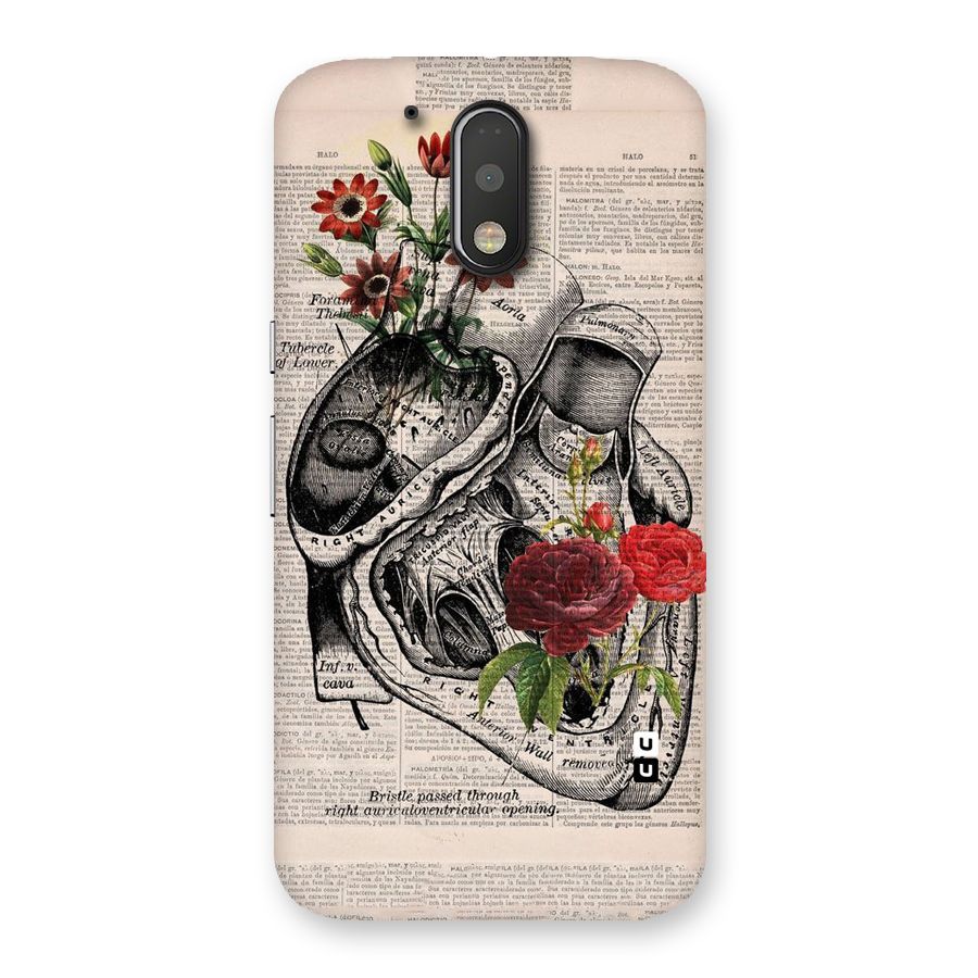 Heart Newspaper Back Case for Motorola Moto G4 Plus