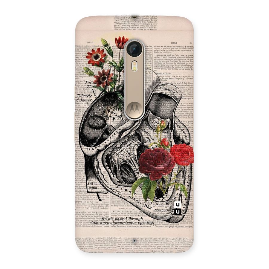 Heart Newspaper Back Case for Motorola Moto X Style