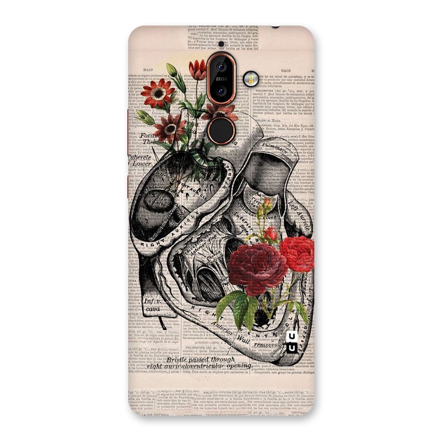 Heart Newspaper Back Case for Nokia 7 Plus