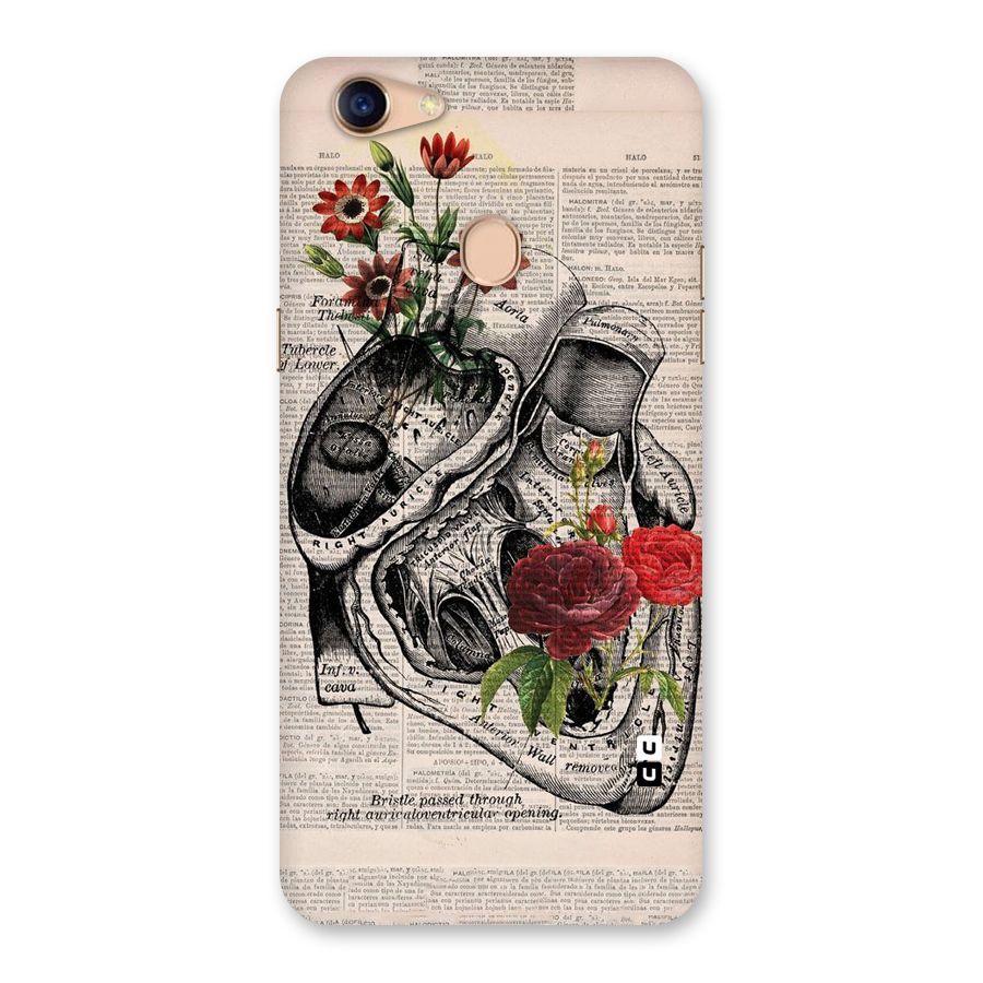 Heart Newspaper Back Case for Oppo F5 Youth