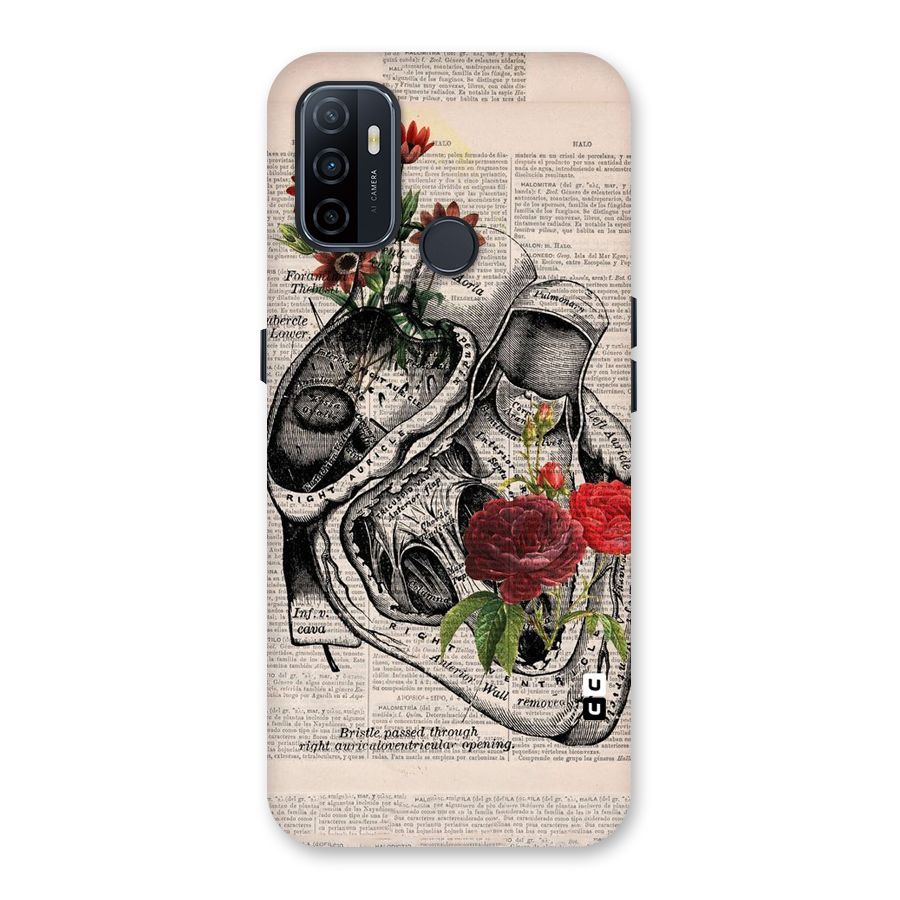 Heart Newspaper Back Case for Oppo A32