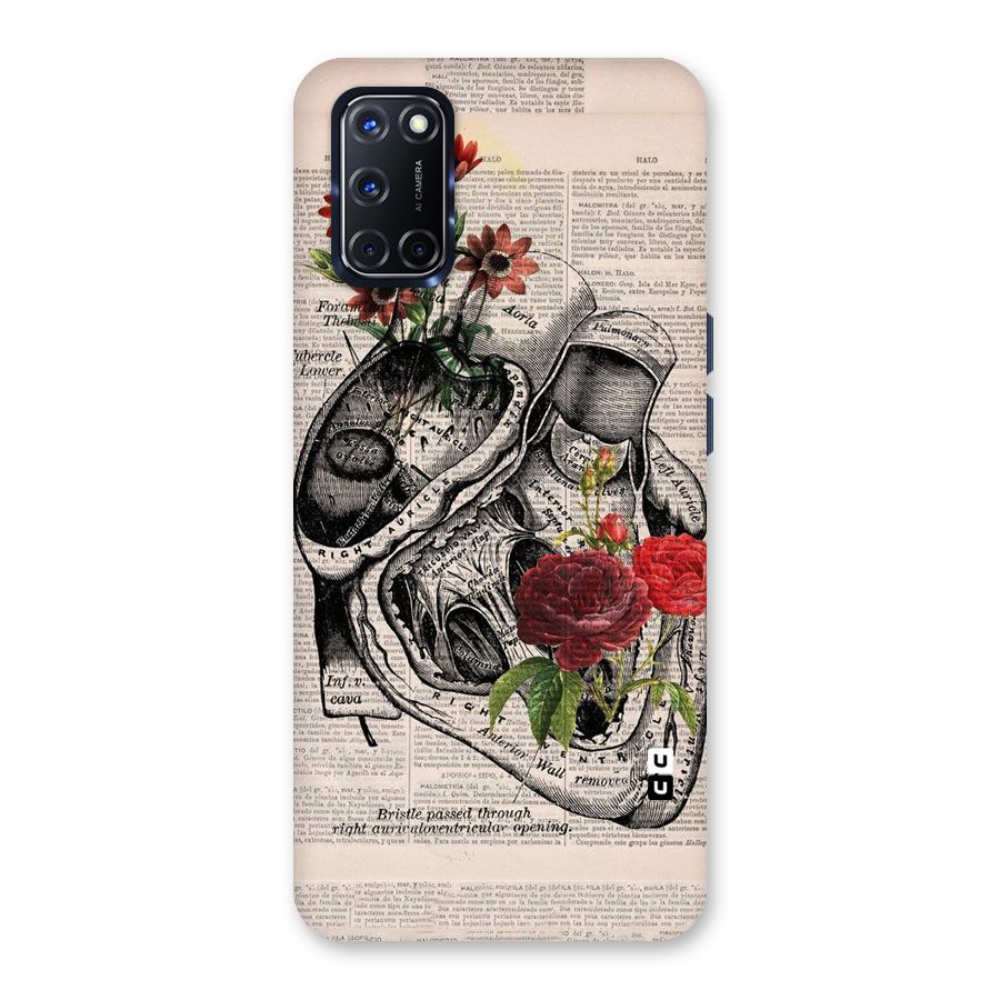 Heart Newspaper Back Case for Oppo A52