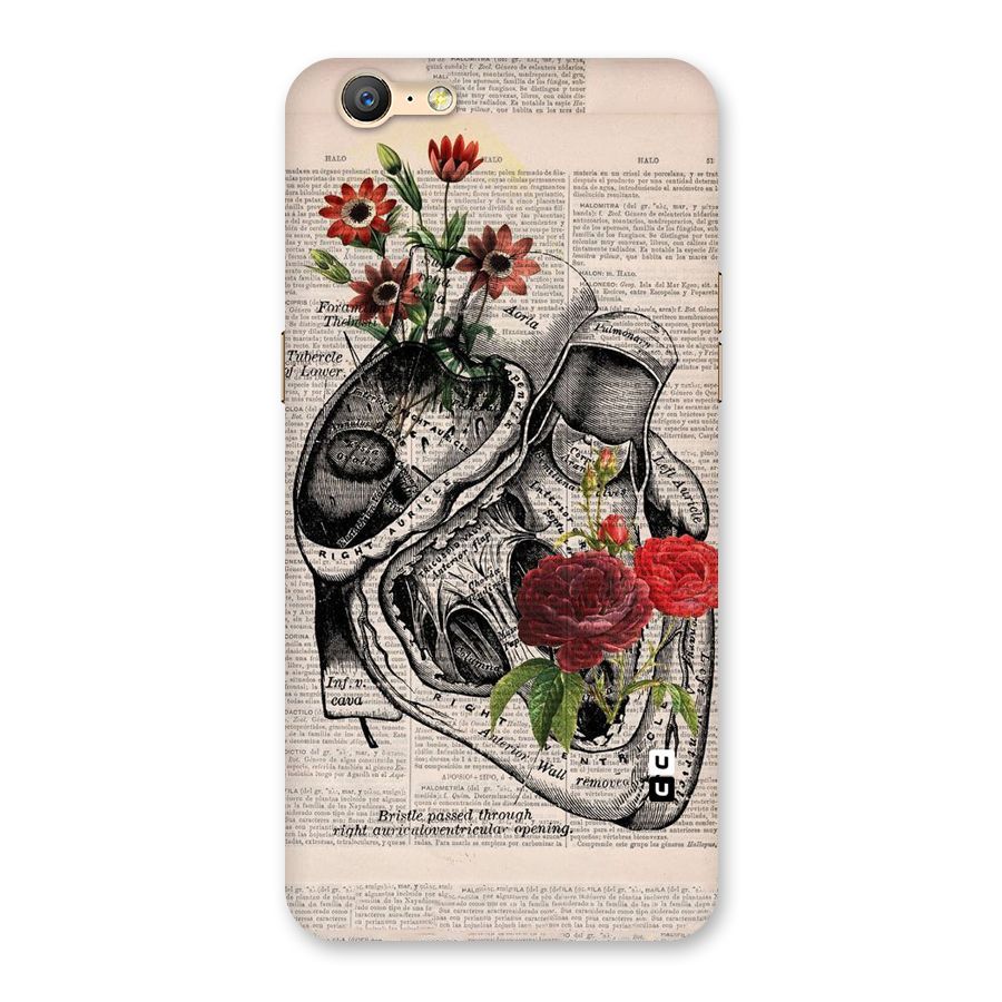 Heart Newspaper Back Case for Oppo A57