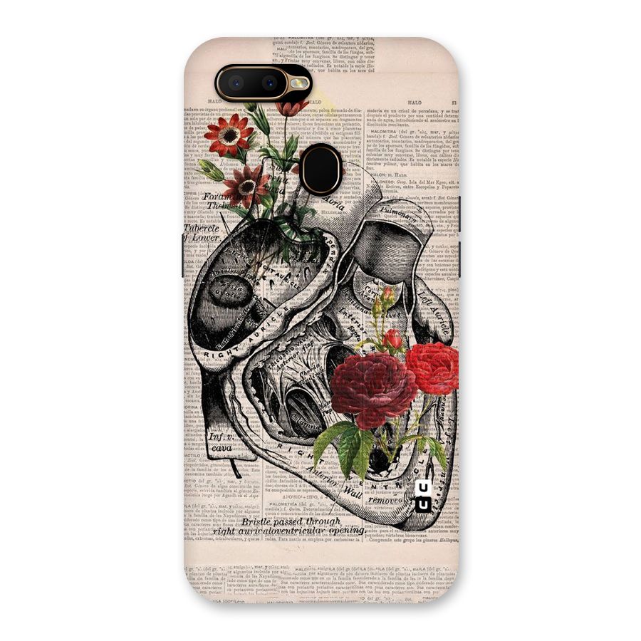 Heart Newspaper Back Case for Oppo A5s
