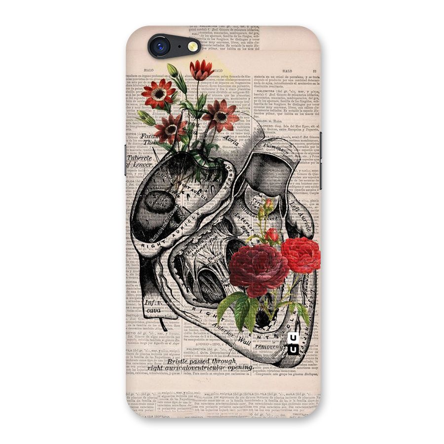 Heart Newspaper Back Case for Oppo A71