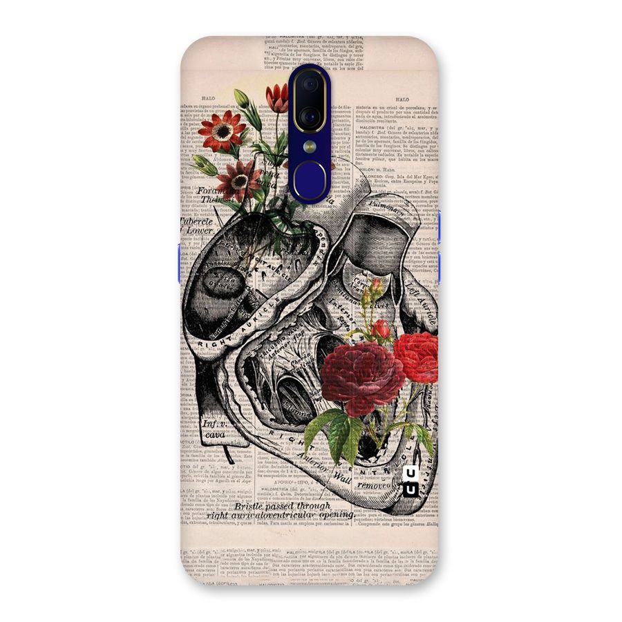 Heart Newspaper Back Case for Oppo A9