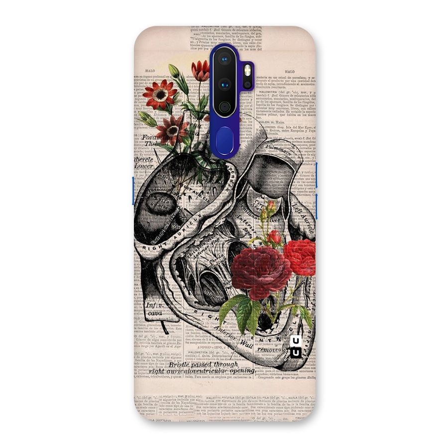 Heart Newspaper Back Case for Oppo A9 (2020)