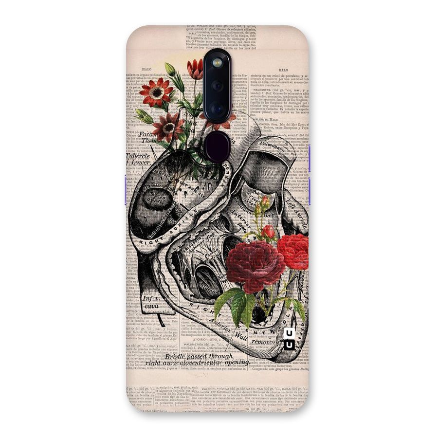 Heart Newspaper Back Case for Oppo F11 Pro