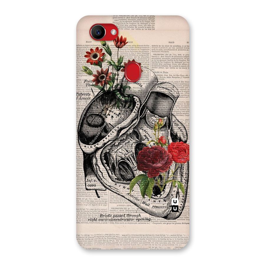 Heart Newspaper Back Case for Oppo F7