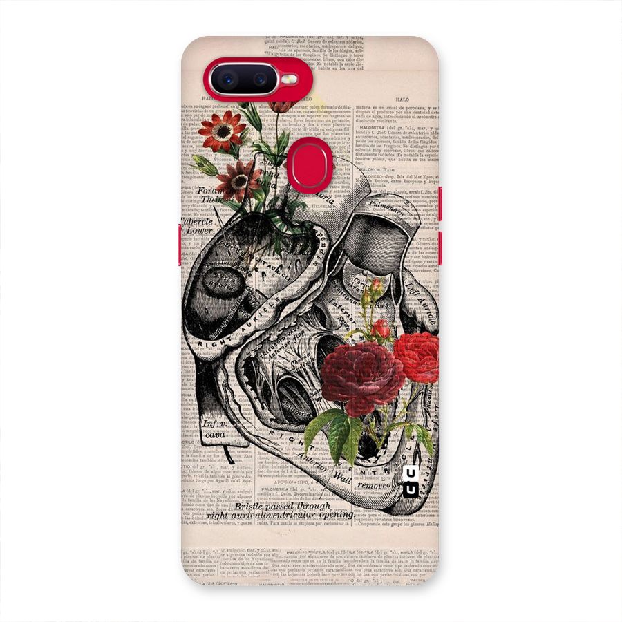 Heart Newspaper Back Case for Oppo F9 Pro