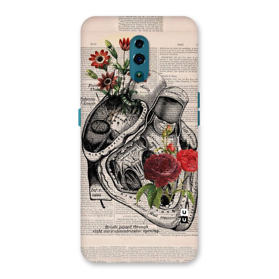 Heart Newspaper Back Case for Oppo Reno