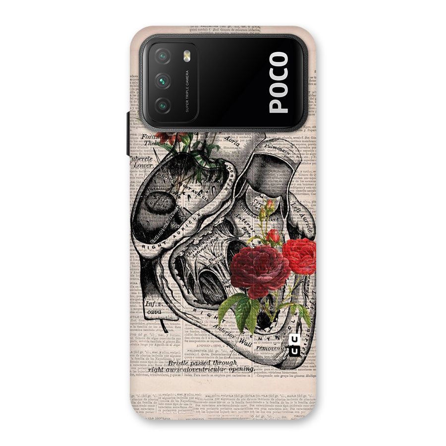 Heart Newspaper Back Case for Poco M3