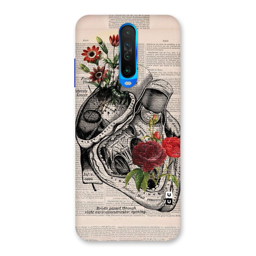 Heart Newspaper Back Case for Poco X2