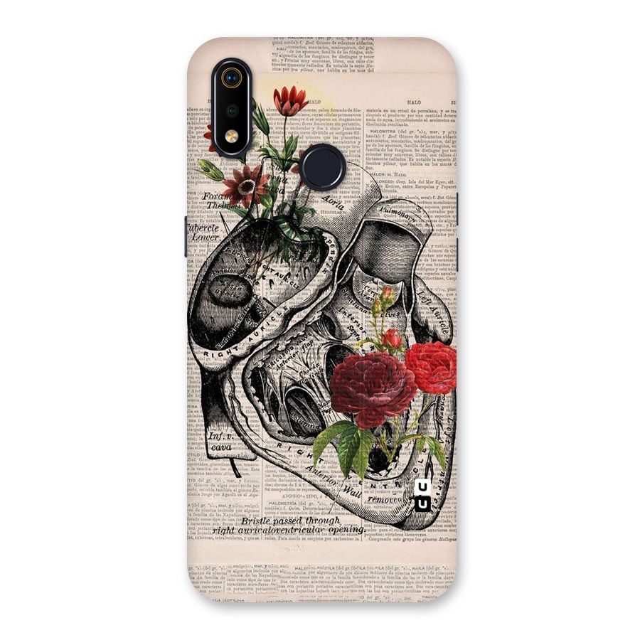 Heart Newspaper Back Case for Realme 3i