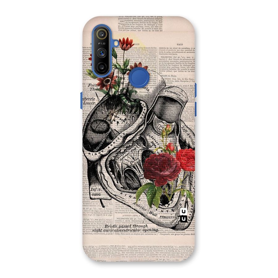 Heart Newspaper Back Case for Realme Narzo 10A
