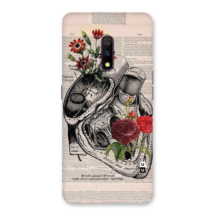 Heart Newspaper Back Case for Realme X