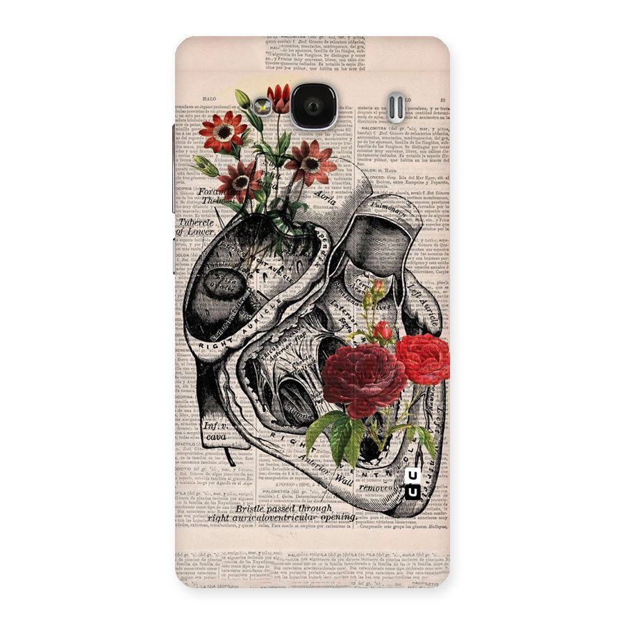 Heart Newspaper Back Case for Redmi 2s