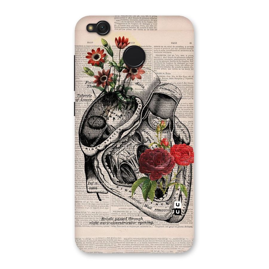 Heart Newspaper Back Case for Redmi 4